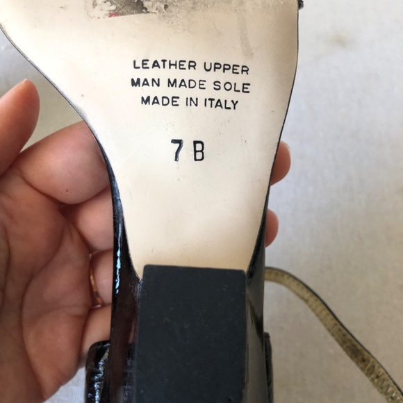 Massimo Baldi black patent leather heel shoes  7 - Picture 4 of 6